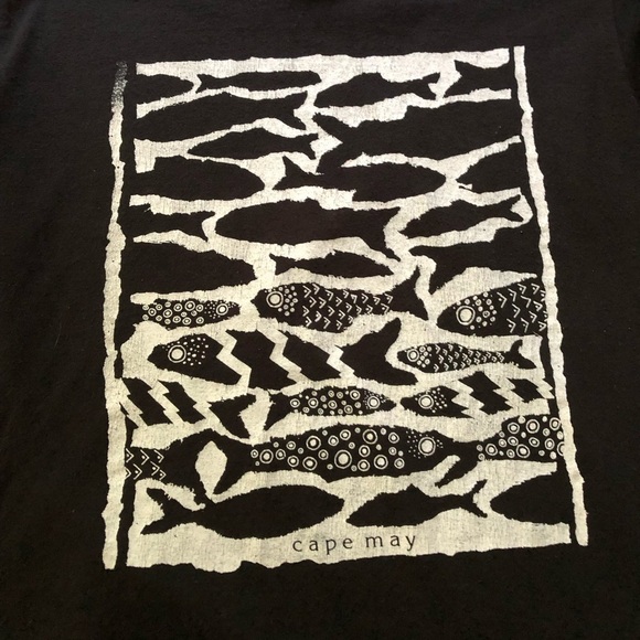 Vintage Jerzees Cape May Tee Shirt - Picture 2 of 4